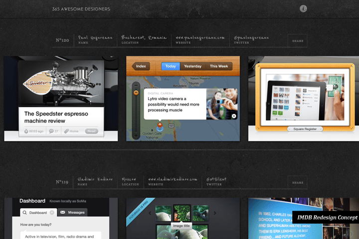365 awesome designers